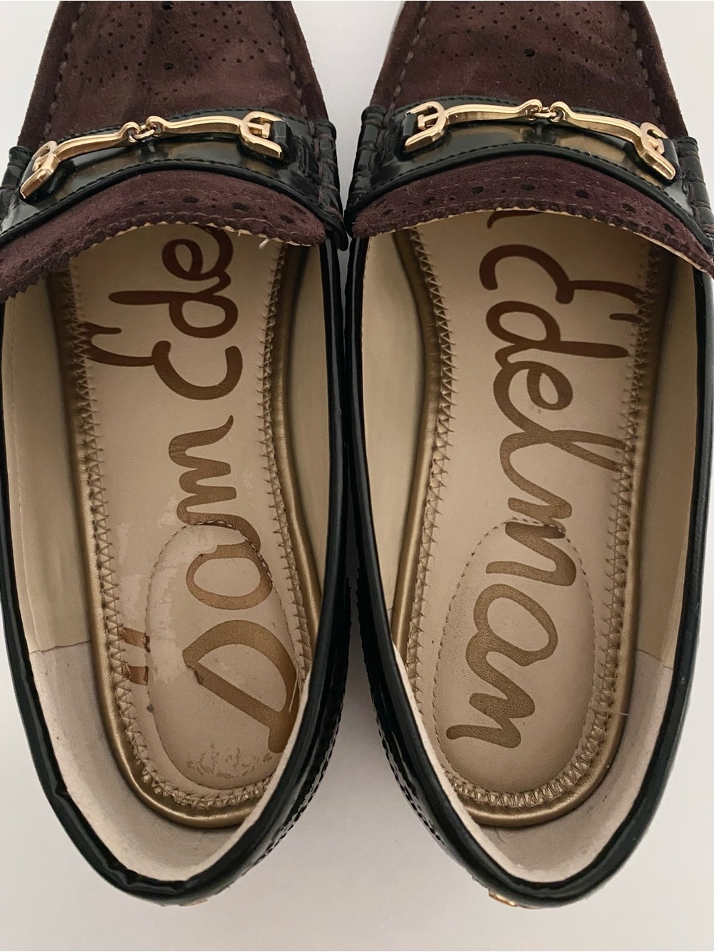 Sam Edelman Liona Bit Loafer Sz 7.5 Black Café Noir Leather - Picture 9 of 11